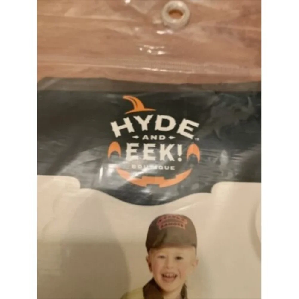 2 Piece Hyde & Eek Boys Park Ranger Halloween Cosplay Costume Size Small